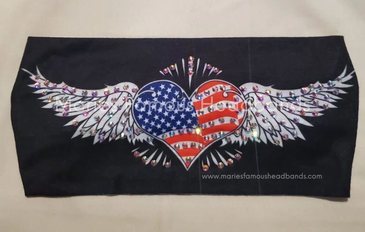 Marie's USA Heart & Wings Handcrafted Headband