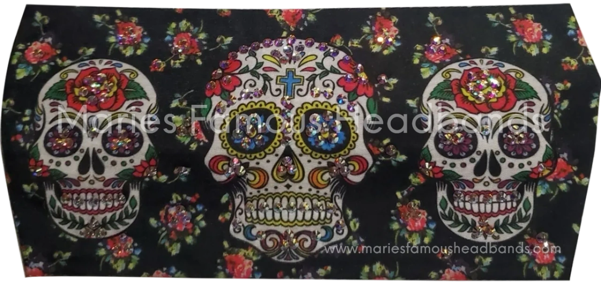Marie's Sugar Skulls Handcrafted Headband