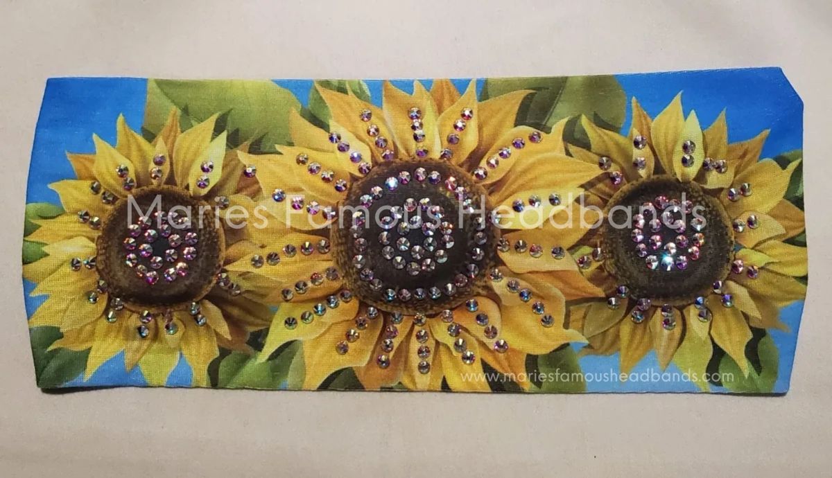 Marie's Sunflowers Handcrafted Headband