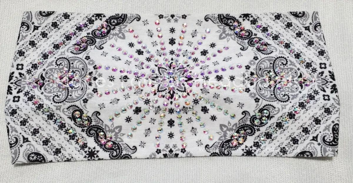 Marie's Paisley White Handcrafted Headband