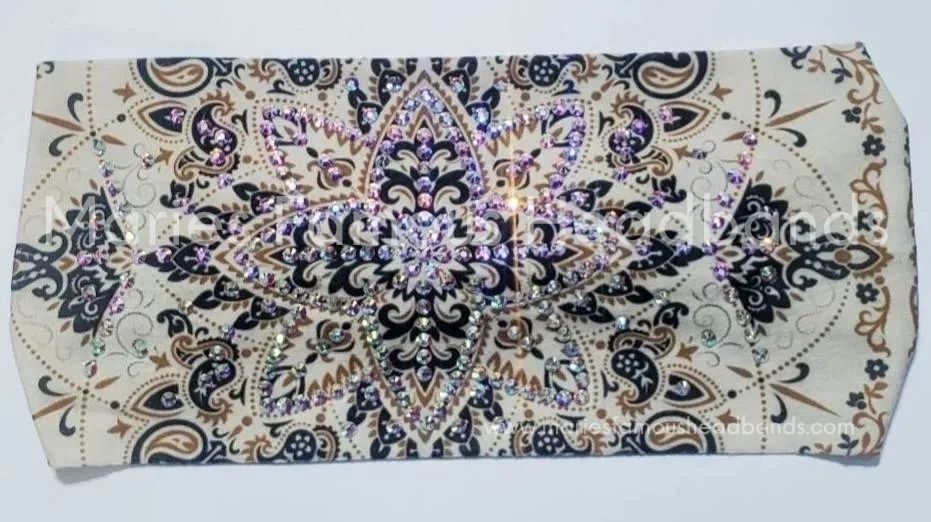 Marie's Tan Star Handcrafted Headband