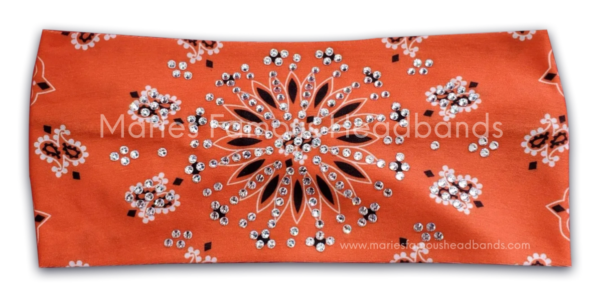 Marie's Starburst Orange Handcrafted Headband