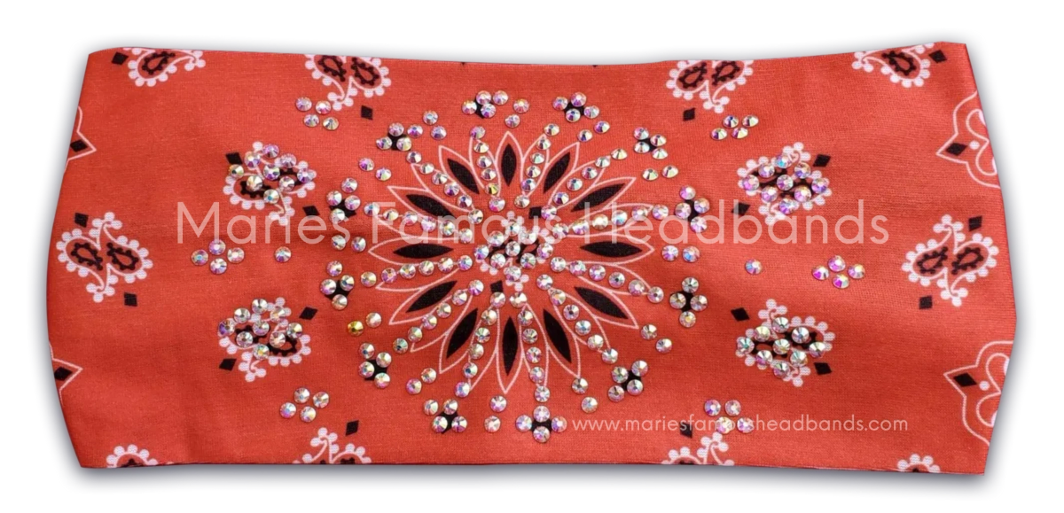 Marie's Starburst Red Handcrafted Headband