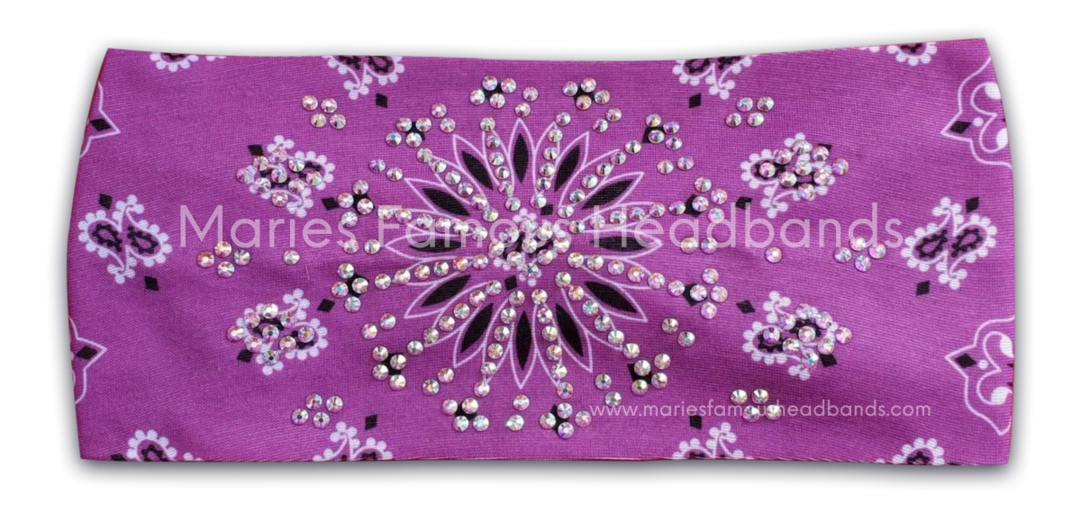 Marie's Starburst Violet Handcrafted Headband