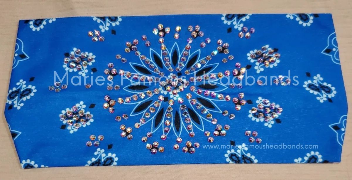 Marie's Starburst Royal Blue Handcrafted Headband