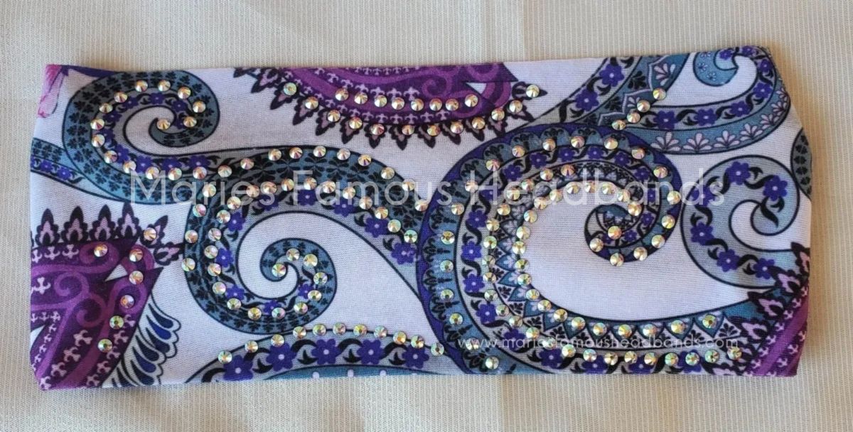 Marie's White Swirls Handcrafted Headband