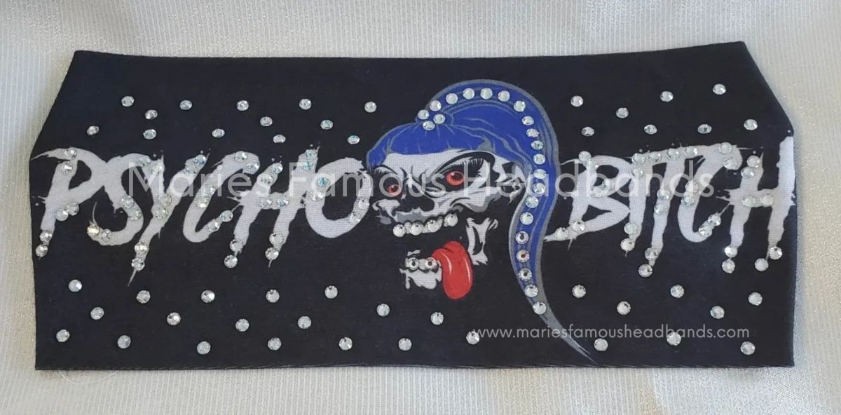 Marie's Psycho Bitch Handcrafted Headband