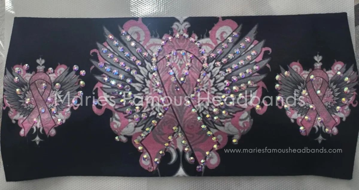 Marie's Pink Ribbons Handcrafted Headband
