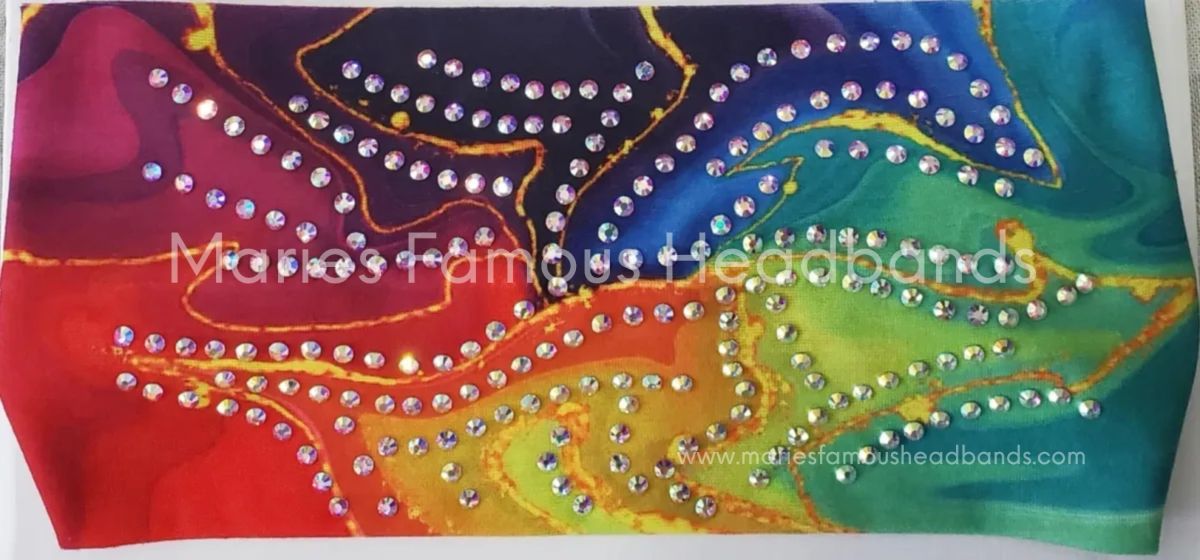 Marie's Golden Rainbow Handcrafted Headband