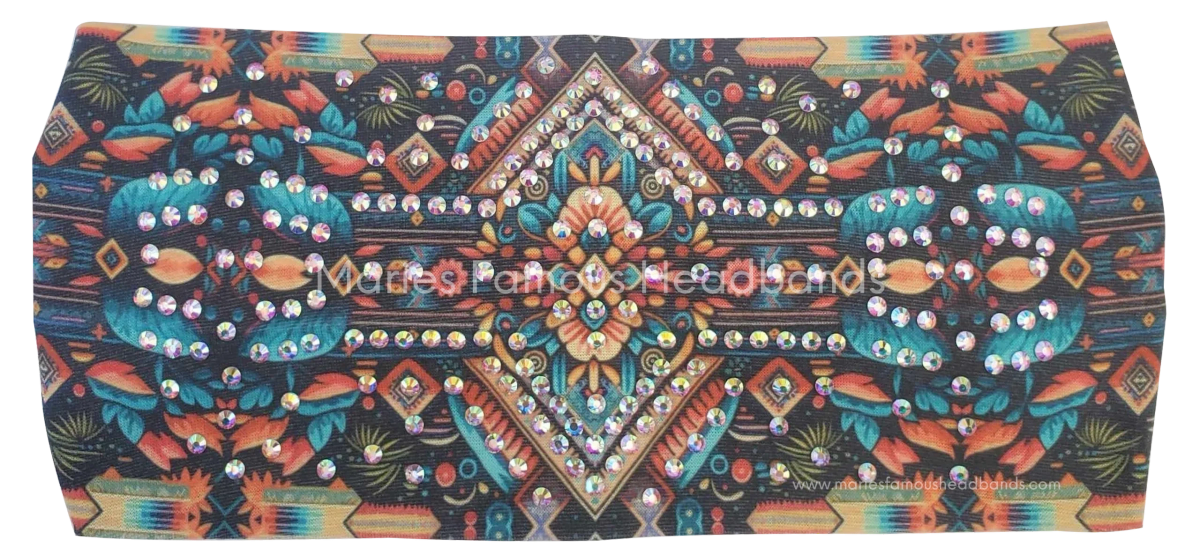 Marie's Old Western Turquoise Handcrafted Headband
