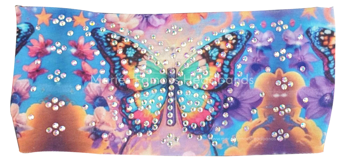 Marie's Colorful Butterfly Handcrafted Headband