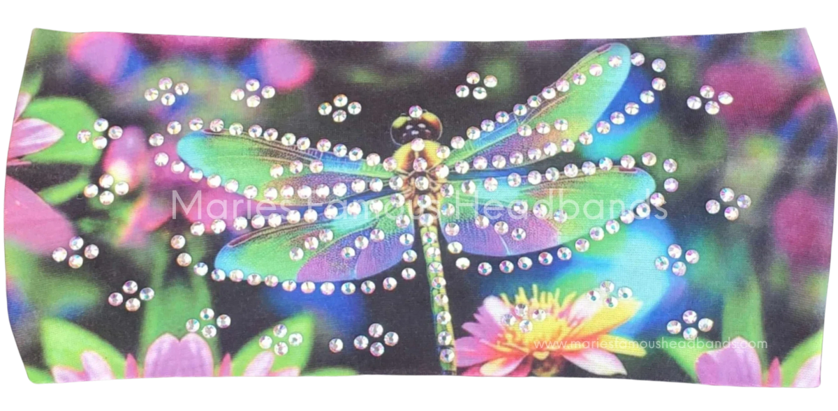 Marie's Colorful Dragonfly Handcrafted Headband
