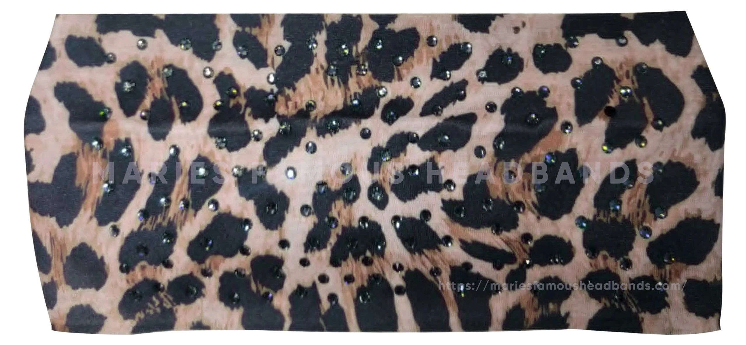 Marie's Leopard Brown Handcrafted Headband