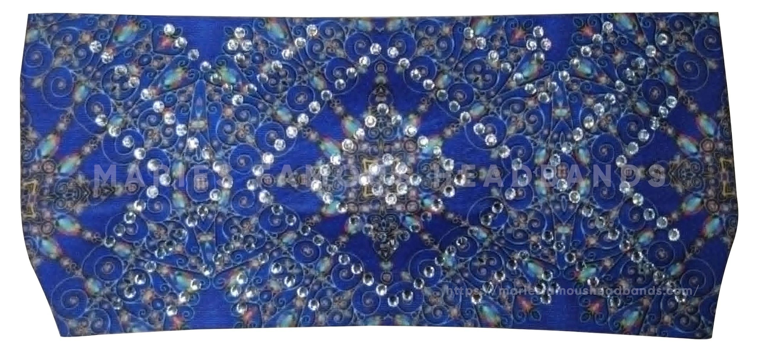 Marie's Diamond Blue Handcrafted Headband