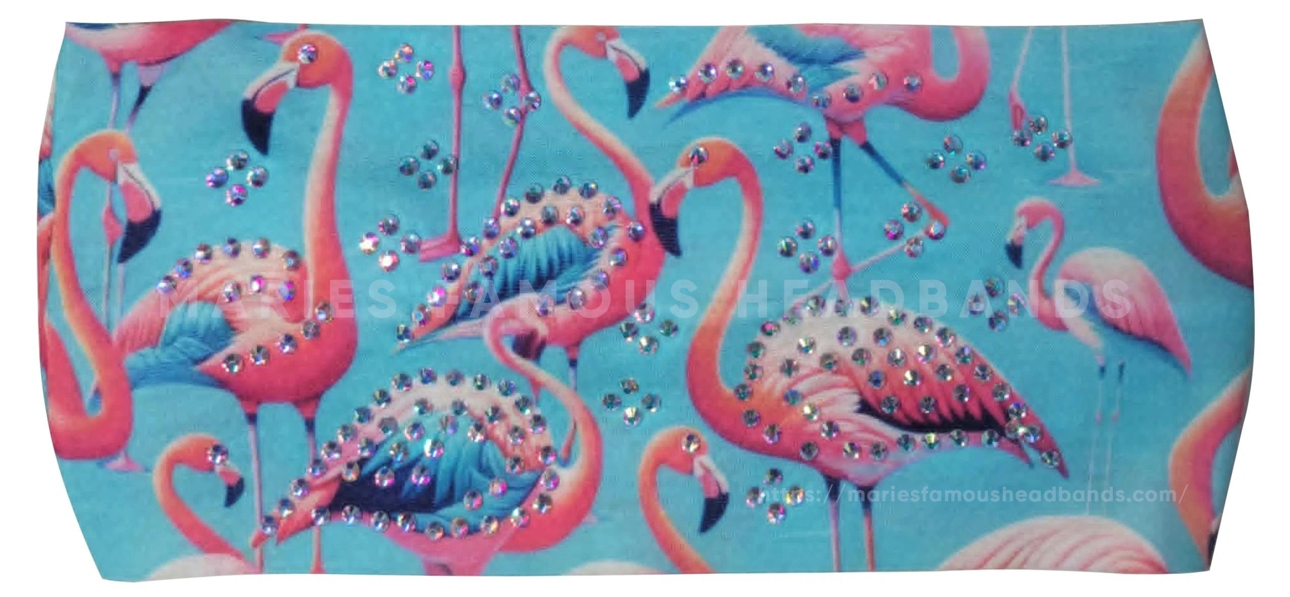 Marie's Flamingos Handcrafted Headband